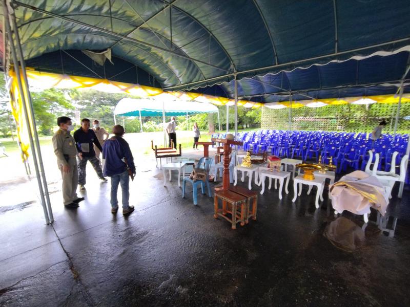  ลงพื้นที่ ตรวจความพร้อม และให้กำลังใจ ในการปฎิบัติงานของเจ้าหน้าที่ คณะครู และ ชาวบ้านในพื้นที่ เพื่อเตรียมความพร้อมในการจัดงาน ประเพณีตักบาตรเทโวโรหณะ ประจำปี 2565