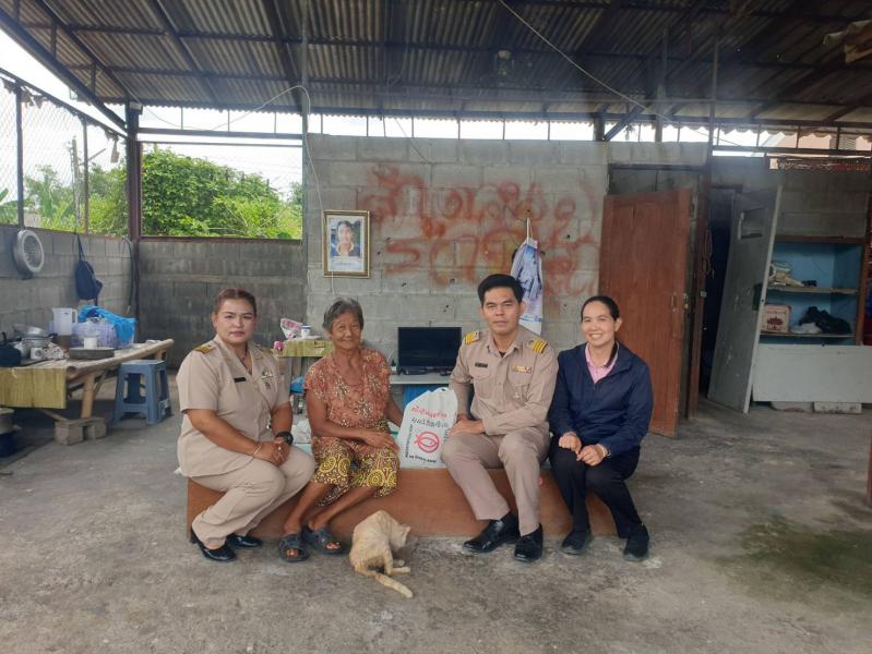 ลงพื้นที่ตรวจเยี่ยมครอบครัวอุปถัมภ์ หมู่ที่ 8 บ้านทุ่งข้าวตอกใหม่