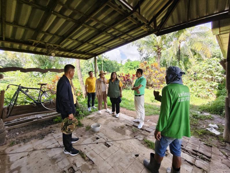  ลงพื้นที่ตรวจสอบการดำเนินการขุดลอกลำน้ำกวงเเละกำจัดวัชพืช