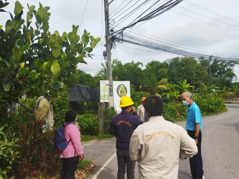 ลงพื้นที่ ตรวจสอบสายไฟฟ้าแรงสูงบริเวณ ป๊อกหัวริน เนื่องจากระบบไฟฟ้ามีปัญหาทำให้ไฟช็อตและไฟดับบ่อย