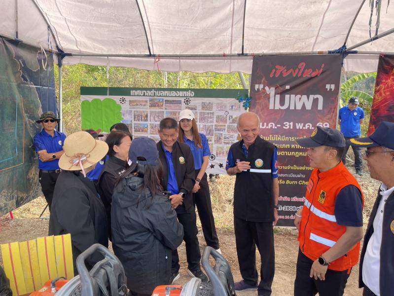เข้าร่วมกิจกรรมและจัดนิทรรศการ ในกิจกรรม “เปิดปฏิบัติการป้องกันและแก้ไขปัญหาไฟป่าฝุ่น pm 2.5 เดินหน้าลดจุดความร้อน“ อำเภอสันทราย จังหวัดเชียงใหม่ ประจำปี 2569