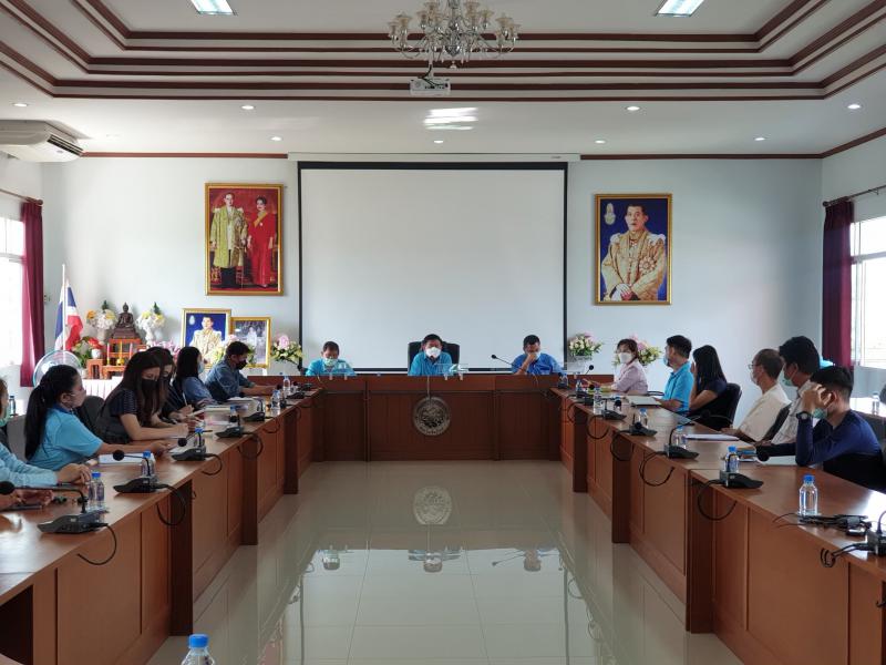 การประชุมพนักงานเทศบาลตำบลหนองแหย่ง ประจำเดือน มกราคม พ.ศ. 2565