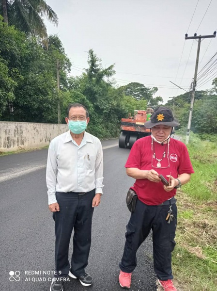 ตรวจสอบการปรับปรุงถนน หมู่ที่ 5 บ้านหนองบัว