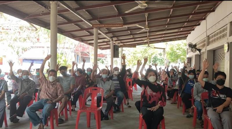 เทศบาลตำบลหนองแหย่งจัดทำประชาคม ลานทราย หมู่ที่ 4
