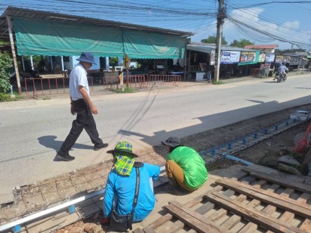ลงพื้นที่ตรวจสอบติดตามความคืบหน้าการดำเนินโครงการต่าง ๆ