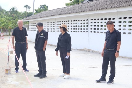 ลงพื้นที่ในครั้งนี้เป็นการตรวจสอบความเรียบร้อยของงานก่อสร้าง